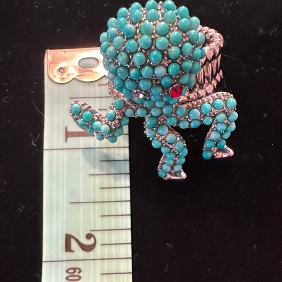 Turquoise Octopus Stretch Ring - Picture 4 of 4